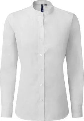 Immagine prodotto di Premier Workwear - Camicia da donna con colletto a fascia Grandad