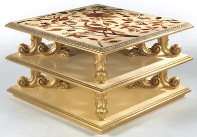 Produktbild von Couchtisch Tisch Beistelltisch Wohnzimmertisch Holz Royal Beistell Barock Neu