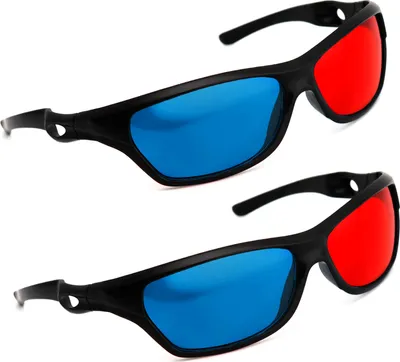 Produktbild von PRECORN 2er Set 3D Brille rot/Cyan (3D-Anaglyphenbrille) hochwertige Brille für 3D PC-Spiele, 3D Bilder, 3D Filme, 3D Projektion, Video, YouTube uvm.