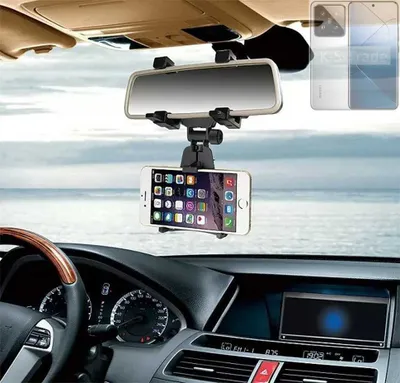 Produktbild von K-S-Trade Smartphone Halterung kompatibel mit Xiaomi 14 Pro Rückspiegel Halterung schwarz Auto Halterung KFZ Halter