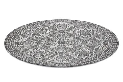 Produktbild von Teppich SISAL LOFT 21193 BOHO Kreis elfenbein/silber/grau Grau rund 160 cm