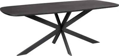 Produktbild von Starfurn - Elegance Schwarzer Esstisch - 200 cm - Dänisches Oval