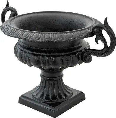 Produktbild von Nostalgie Amphore Pflanzkübel Blumentopf Blumenkübel Eisen Antik-Stil schwarz