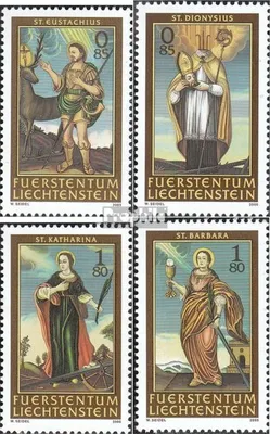 Produktbild von Briefmarken Liechtenstein 2005 Mi 1370-1373 (kompl.Ausg.) gestempelt Nothelfer