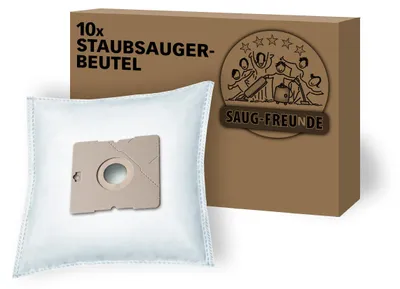 Produktbild von SAUG-FREUnDE | 10 Staubsaugerbeutel ähnlich ALDI QUIGG DIV 150, DIV150, DIV 350, DIV350, DIRT DEVIL EQU 4, FIF KS 5123, FIF KS 6122, INOTEC KS 6122 und LIDL Aquapur, W5, DIV 1010, DIV1010