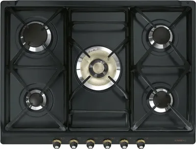 Immagine prodotto di Smeg SR775AO Piano cottura da incasso Gas 5 Fornelli Antracite
