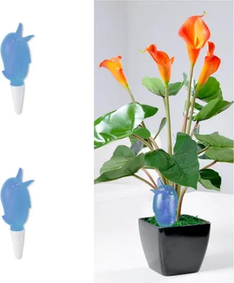 Immagine prodotto di INF Set da 2 Irrigatori Automatici per Piante a Forma di Uccellino in Plastica Blu