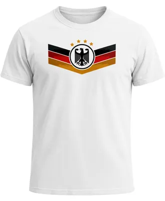 Produktbild von Herren T-Shirt Deutschland Fußball WM Fußball-Sommer 2026 Deutschlandflagge Nationalfahne Wappen Adler Fanshirt Moonworks®