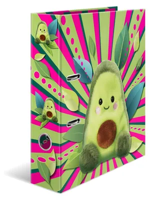 Produktbild von HERMA Ordner A4 Avocado 20190, 7 cm breit, Ringordner mit Kindergarten Motiv, bunter Aktenordner mit Innendruck für Jungen, Mädchen und Kinder