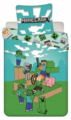 Produktbild von Jerry Fabrics Minecraft Bettwäsche Set 160x200 cm Gamer
