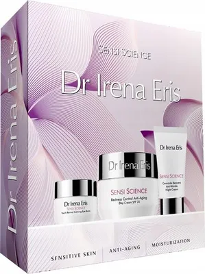 Produktbild von Dr Irena Eris SENSI SCIENCE, Frauen, Empflindliche Haut, Anti-Aging, Anti-Reizung, Anti-Falten, Revitalisierend, Glättend, Beruhigend, Verstärkung, Tagescreme, Augencreme, Nachtcreme, 50 ml, 30 ml