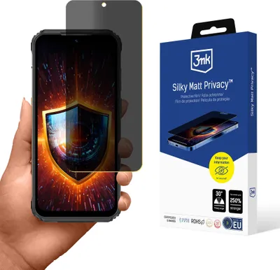 Produktbild von 3mk Display Schutzfolie Privatisierung Film Handyfolie Silky Matt Privacy für Ulefone Armor 21 Self-Heal