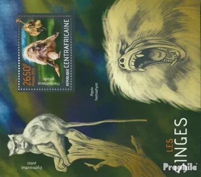Produktbild von Briefmarken Zentralafrikanische Republik 2013 Mi Block 1093 (kompl. Ausgabe) postfrisch Affen