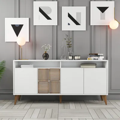 Obrázek produktu pro Skye Decor, Milan 160 - Bílá, skříně do obývacího pokoje, bílá, 160 x 78 x 35 cm