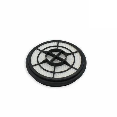 A round vacuum cleaner filter is shown against a white background.
