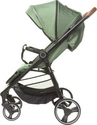 Obrázok produktu pre 4BABY STINGER dištančný vozík do 22 kg, gélové kolieska, s funkciou naklápania, kryt nôh, držiak na poháre, kôš farba Olive