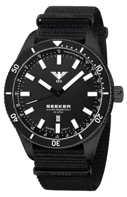 Produktbild von KHS - KHS.SEEBS.NB - Armbanduhr - Herren - Quarz - Seeker Black Steel