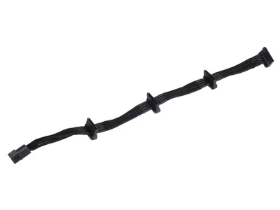 Produktbild von SST-PP07-BTSB, 1x 4-Pin-5,25" > 4x 15-Pin-SATA (schwarz, 30cm)