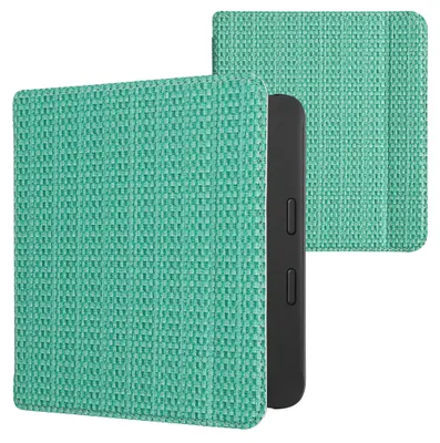 Produktbild von kwmobile Klapphülle kompatibel mit Tolino Vision 6 Hülle - eReader Case - Grasgrün Dunkelgrün Hellgrün