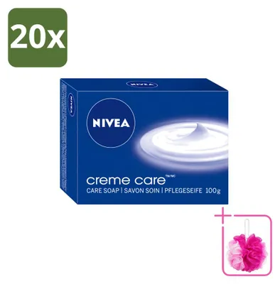 Productafbeelding van 20 x Nivea Crème Care zeep - 100 g - Voordeelverpakking - 20 stuks