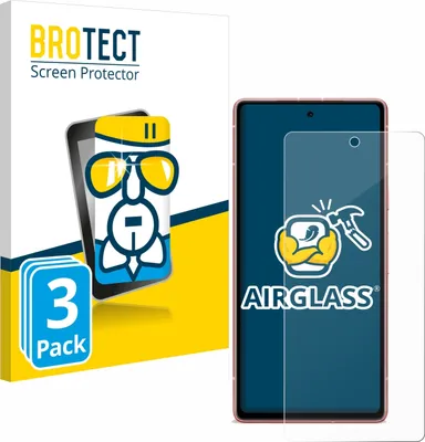 Product packaging for a screen protector, showing the packaging and a representation of the product.