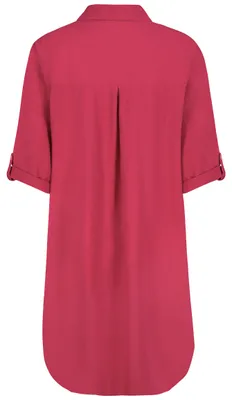 Produktbild von EIGHT 2 NINE Kurzarmkleid Krempelärmel Einfarbig Knopfleiste Modern Größe: S