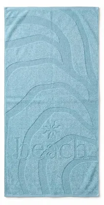 Produktbild von Strandtuch aus Baumwolle - 100x200 cm - Hellblau
