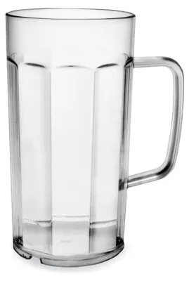 Produktbild von AKU PC-Bierkrug, 400 ml/0,40 l, Mehrweg, Kunststoff, klar