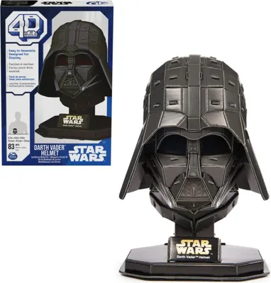 Produktbild von 4D Build - Star Wars Darth Vader Helm - detailreicher 3D-Modellbausatz aus hochwertigem Karton, 83 Teile, für Star Wars Fans ab 12 Jahren, Bausatz, 12 Jahr(e), 83 Stück(e), 381,017 g