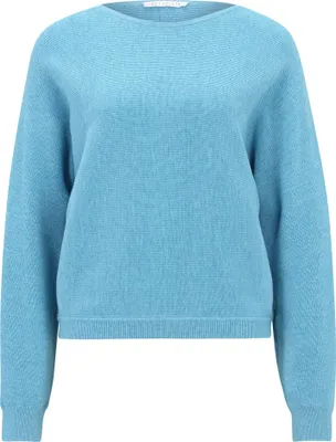 Produktbild von Pullover Feinstrick Fledermausärmel Rundhals Melange figurumspielend 54 cm Gesamtlänge