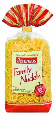 Image de Jeremias Spaghetti à la fourchette Family Nouilles aux œufs frais 500g paquet de 4