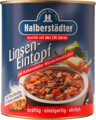 Produktbild von Halberstädter Linseneintopf (800g Dose)