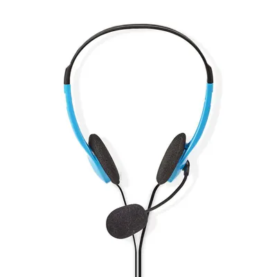 Immagine prodotto di Nedis Cuffia per PC - On Ear - Stereo - 2x 3,5 mm - Microfono pieghevole - Blu