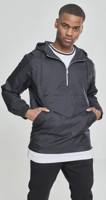 Immagine prodotto di Urban Classics TB1019 | Giacca a vento Pull Over da S a XXL - Colore: Nero - Taglia: L