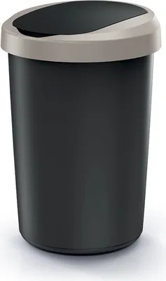 Obrázek produktu pro Odpadkový koš COMPACTO 40 L černý/hnědý