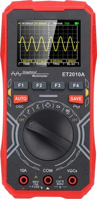 Obrázek produktu pro Portable Multimeter Oscilliscope Auto Sleep 1MHz Bandwidth 2.5Msps Sample Rate 2.4in 2 in 1 Mini Portable Oscilloscope