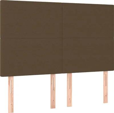 Produktbild von vidaXL Kopfteil Dunkelbraun 144x5x118/128 cm Stoff