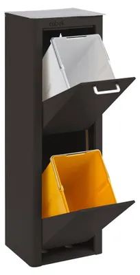Produktbild von DON HIERRO - CUBEK - Mülleimer / Abfalleimer Mülltrennsystem 40L - 2x20L