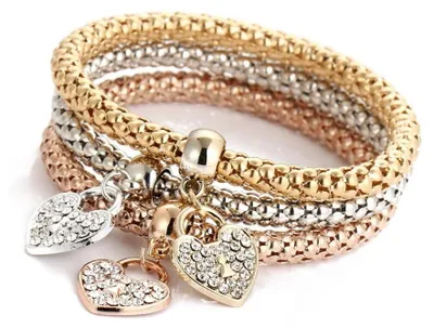 Produktbild von Damen Armband Set Eleganter Freundschaftsschmuck Armbänder Set Stretch-Partner A