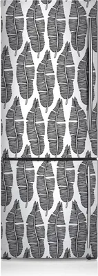 Produktbild von Aufkleber Kühlschrankmagnete Dekoration Kühlschrankfolie 60x180 cm - Muster in Blättern.