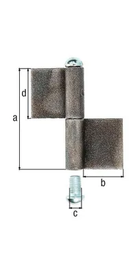Produktbild von ALBERTS Konstruktionsband Typ KO4, zweit., z.Anschweißen, Höhe 140mm