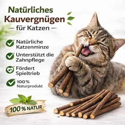 Produktbild von 10 x original Matatabi Katzenminze Sticks Cat Nip Kausticks kauen spielen