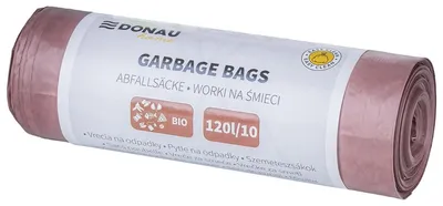 Abfallbeutel 120 L, 10 Stück, braun, LDPE, 31 μm
