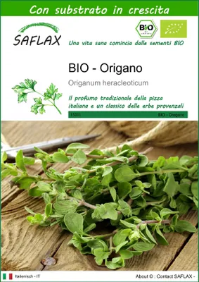 Immagine prodotto di SAFLAX  -- Origano - 1500 semi - Con substrato - Origanum