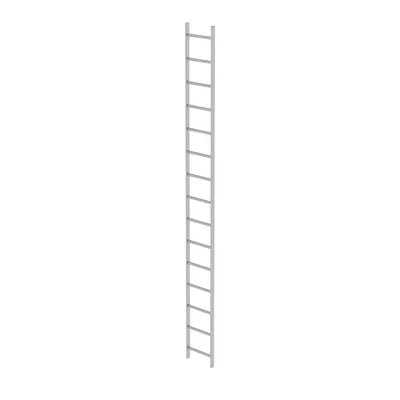 Produktbild von MUNK Schachtleiter aus Edelstahl 400mm breit 15 Sprossen 4,20m lang