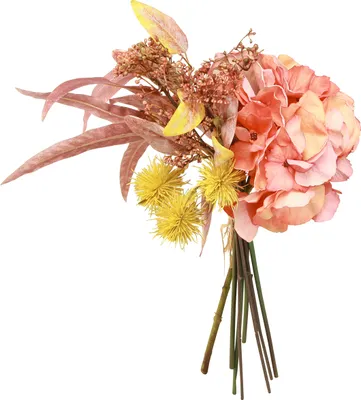 Produktbild von Kunstblumenstrauß Hortensie Rose Eukalyptus für Dekoration