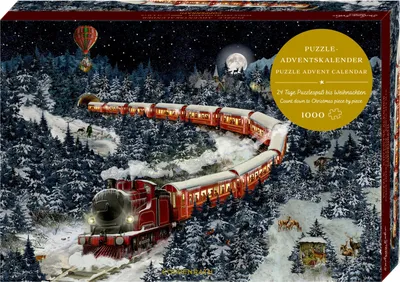 Produktbild von Puzzle-Adventskalender - Weihnachtsexpress