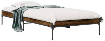 Image de Cadre de lit Chêne Fumé 80 x 200 cm Bois d'ingénierie