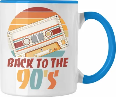 Produktbild von Trendation - 90er Jahre Kassette Tasse Geschenk 90. Jahre Geschenkdidee Errinerrung (Blau)