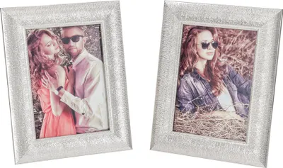 Produktbild von Bilderrahmen Set 13x18cm Fotorahmen Silber Einzelrahmen Portraitrahmen Glas